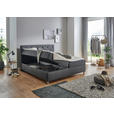 BOXBETT 180/200 cm  in Anthrazit  - Chromfarben/Anthrazit, Basics, Textil/Metall (180/200cm) - Xora