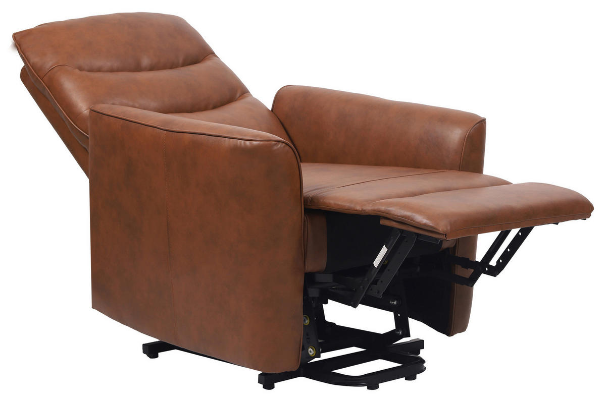 Fotoliu Pentru Televizor din textil, maro - maro/negru, Konventionell, metal/textil (76/105/88cm) - MID.YOU