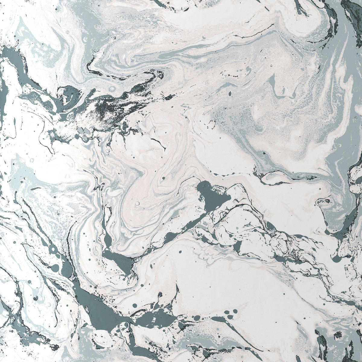 BETTWÄSCHESET MARMOR Satin 160/210 cm  50 cm/70 cm  - Weiss, Konventionell, Textil (160/210cm) - Novel