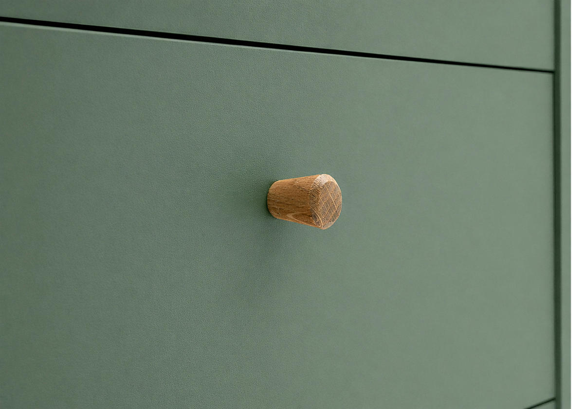 KOMMODE , 60,1/101,3/33 cm, 4 Schublade(n)  - Grün, Design, Holz/Holzwerkstoff (60,1/101,3/33cm) - MID.YOU