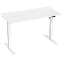 PISALNA MIZA kovina, leseni material bela  - bela, Moderno, kovina/leseni material (120/60/68,8-118,5cm) - Livetastic