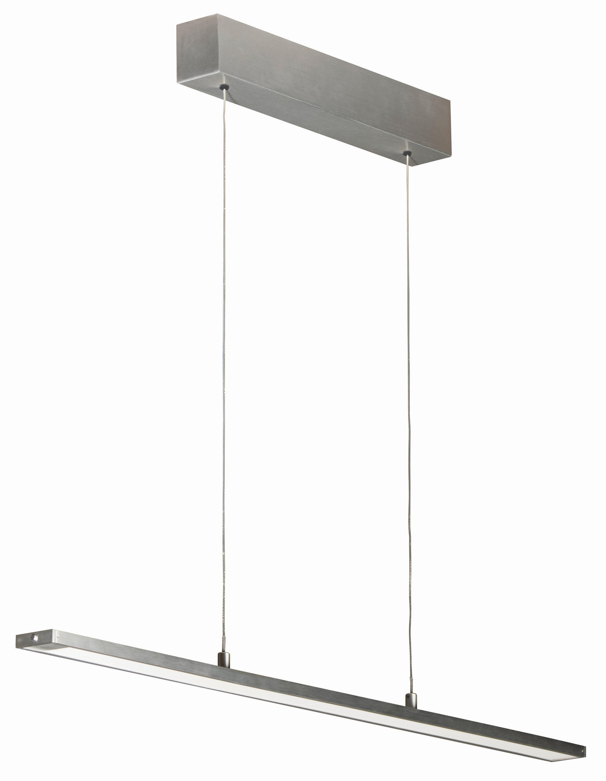 LED-HÄNGELEUCHTE Marlo   - Alufarben, Design, Glas/Metall (6/90cm) - Fischer & Honsel