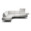ECKSOFA in Chenille Hellgrau  193/248-263 cm  - Hellgrau/Schwarz, Design, Textil/Metall (193/248-263cm) - SENSOO