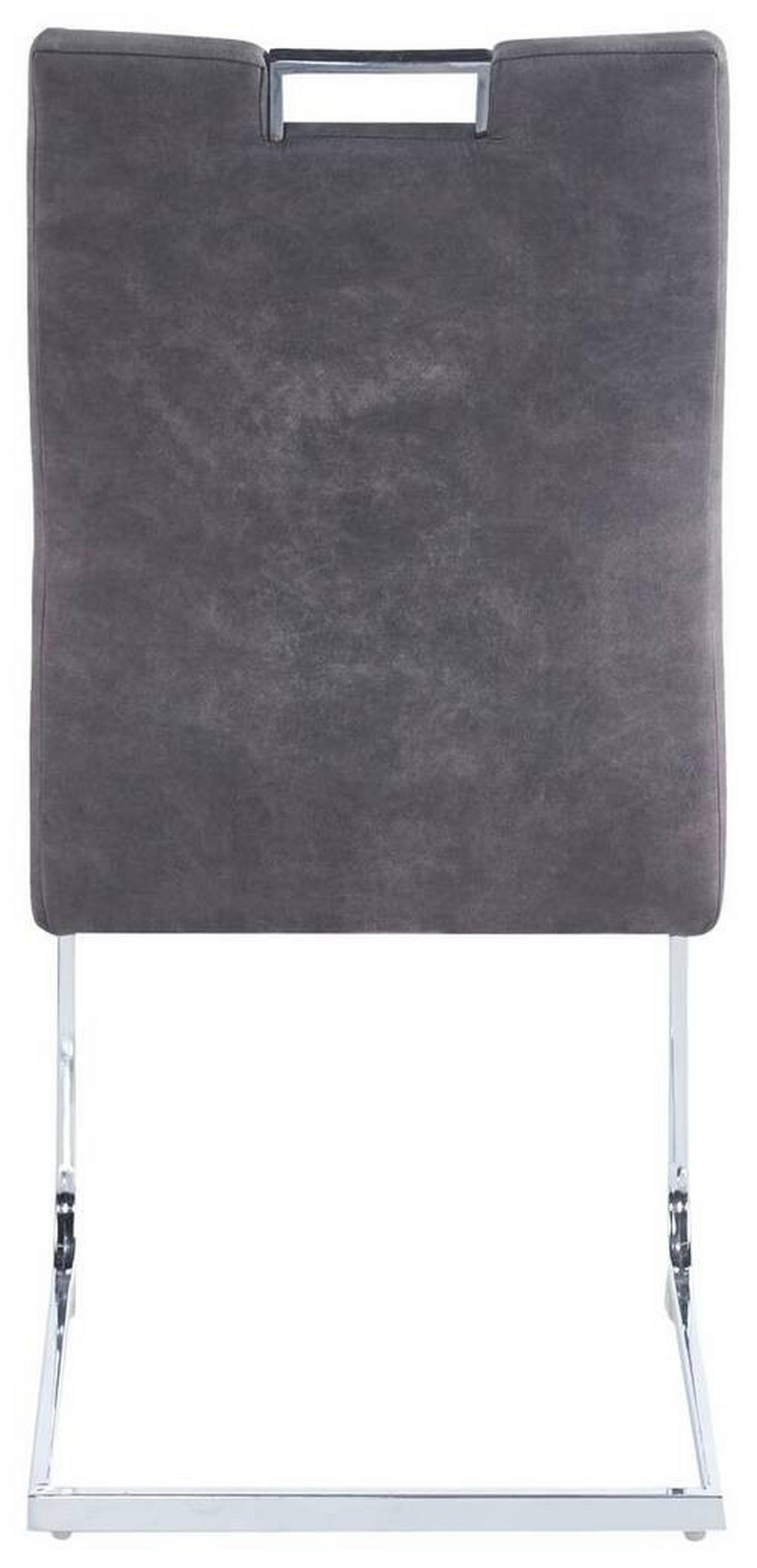 HOUPACÍ ŽIDLE, šedá - šedá/barvy chromu, Design, kov/textil (50/61/98cm) - Carryhome