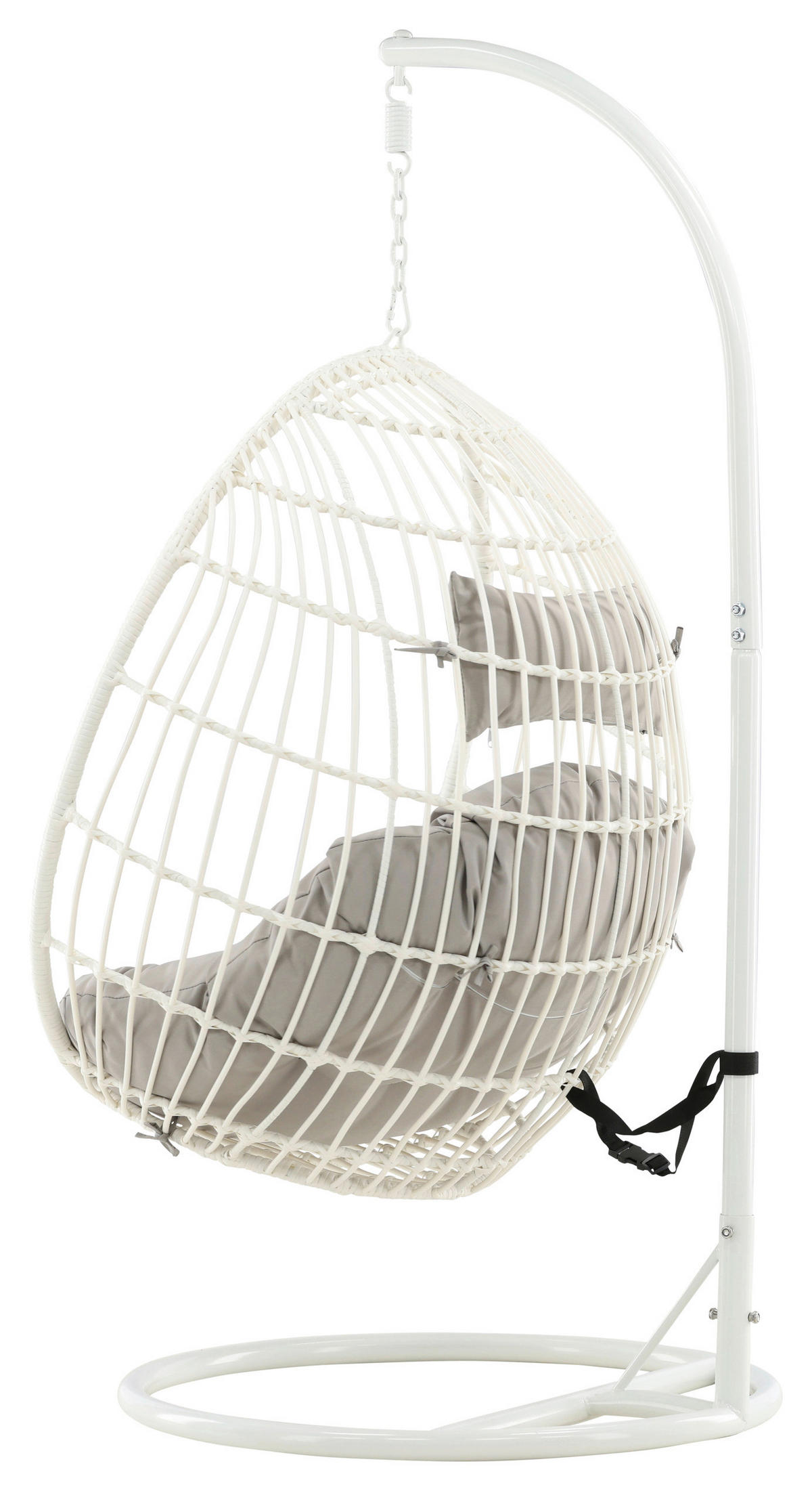HÄNGESESSEL 95/196/95 cm  - Weiß, KONVENTIONELL, Holz (95/196/95cm) - Gardenson
