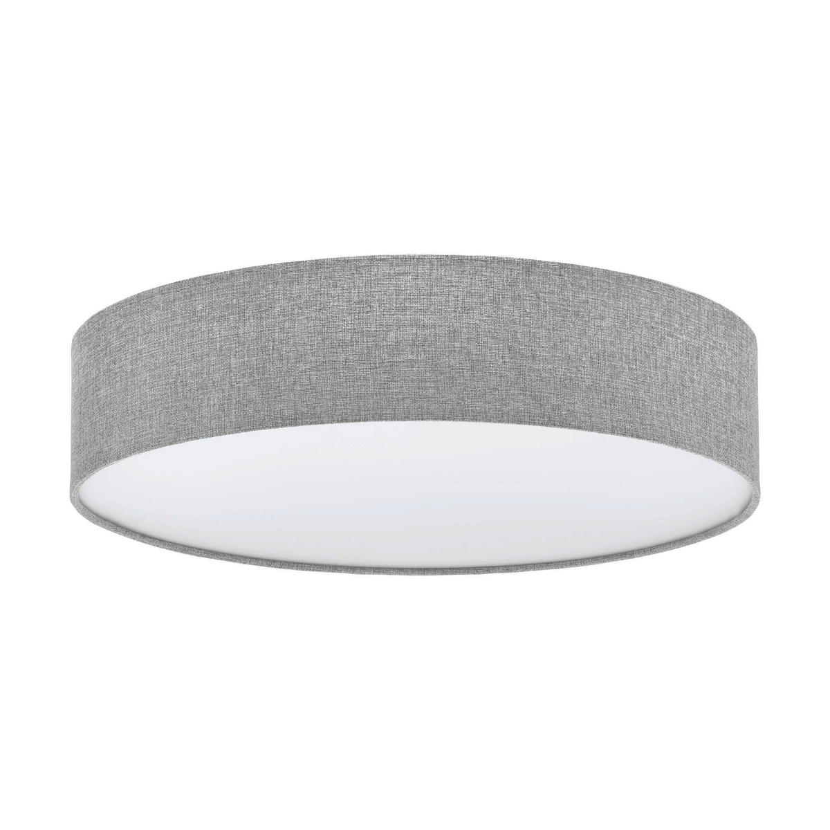 PLAFONIERĂ - alb/gri închis, Konventionell, metal/textil (57/15cm)