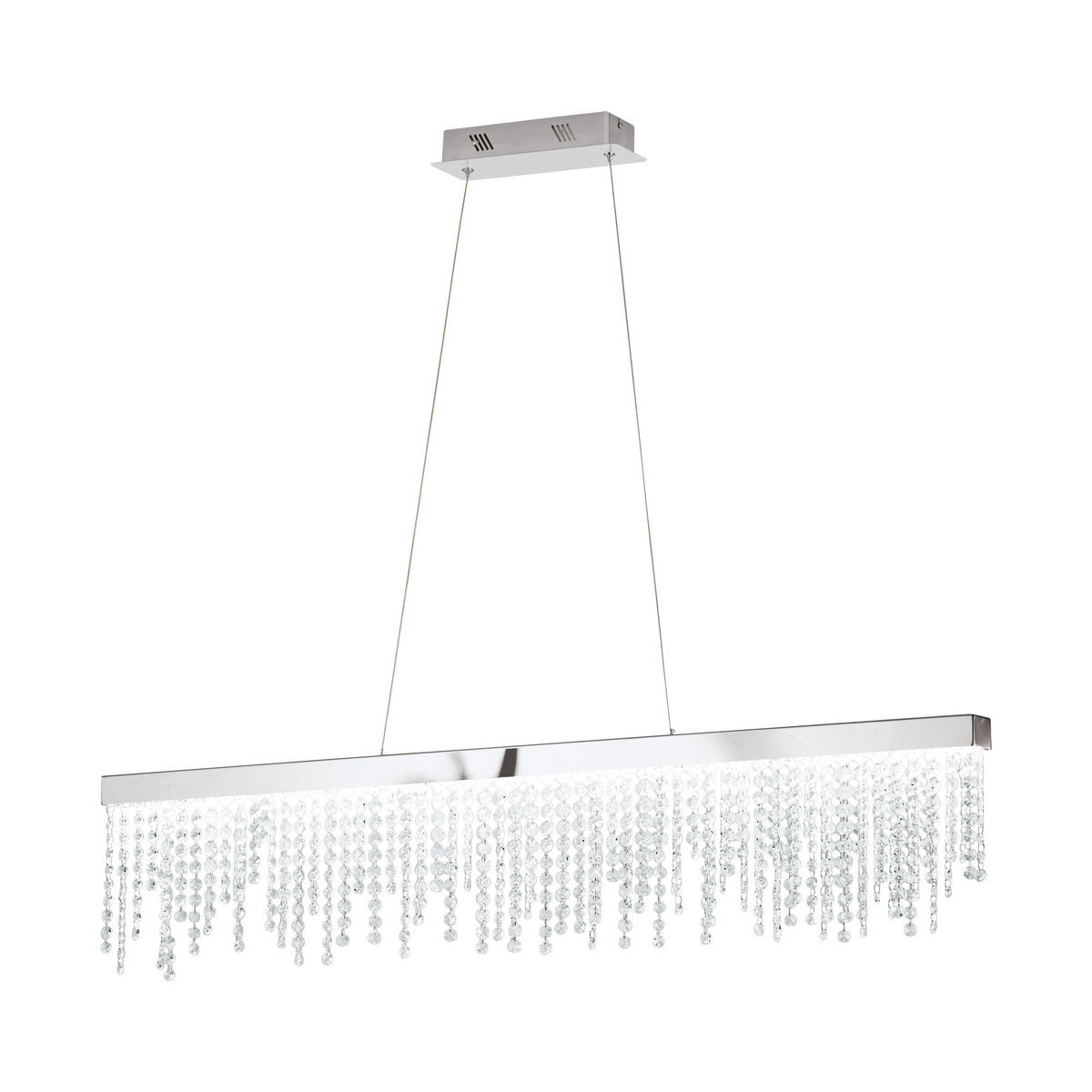 LED-HÄNGELEUCHTE ANTELAO 115/9/150 cm   - Klar/Chromfarben, KONVENTIONELL, Glas/Metall (115/9/150cm) - Eglo