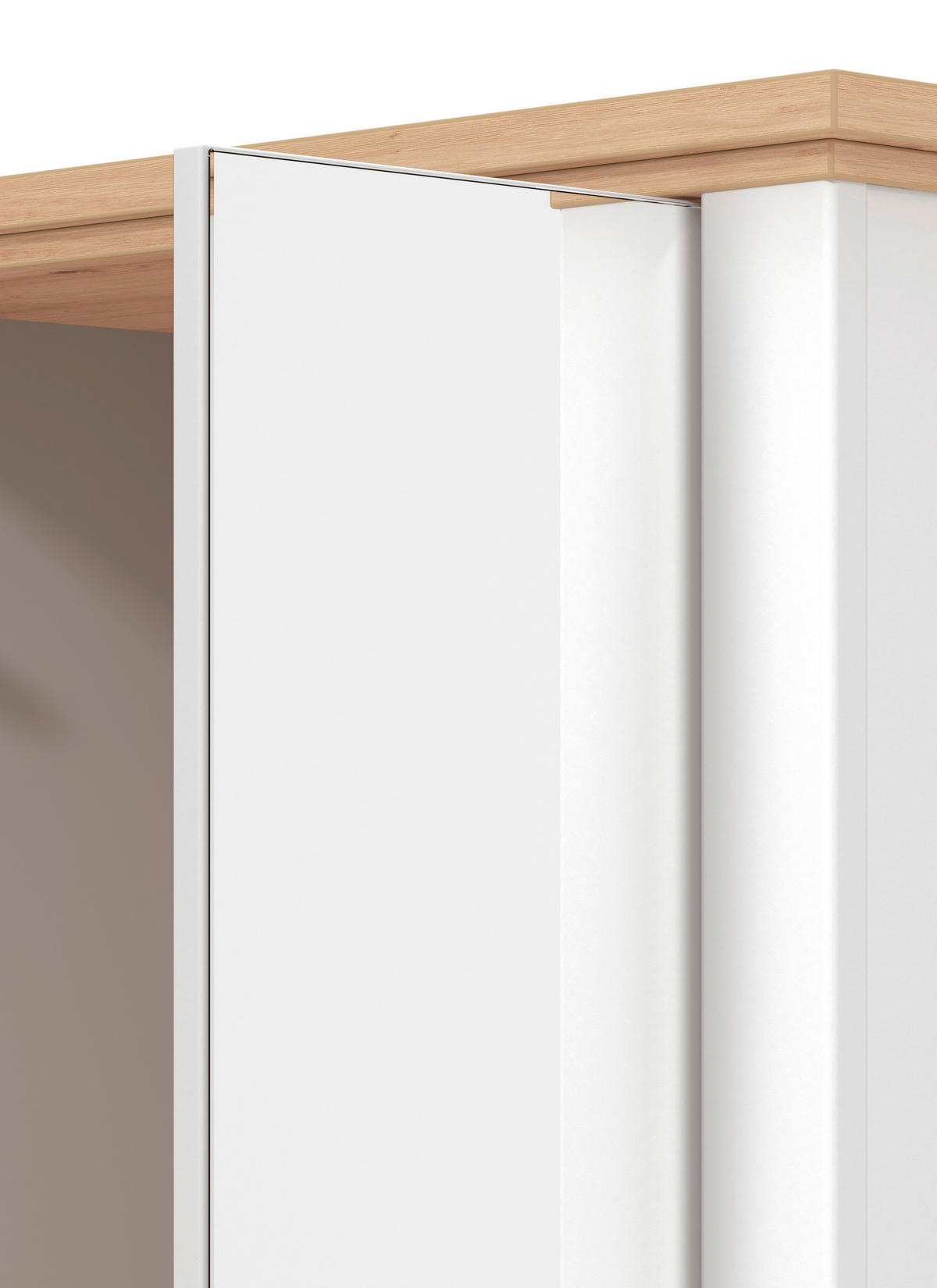 GARDEROBE 5-teilig  in 260/194,5/41 cm  - Weiß/Eiche Artisan, Basics, Holzwerkstoff (260/194,5/41cm) - Carryhome