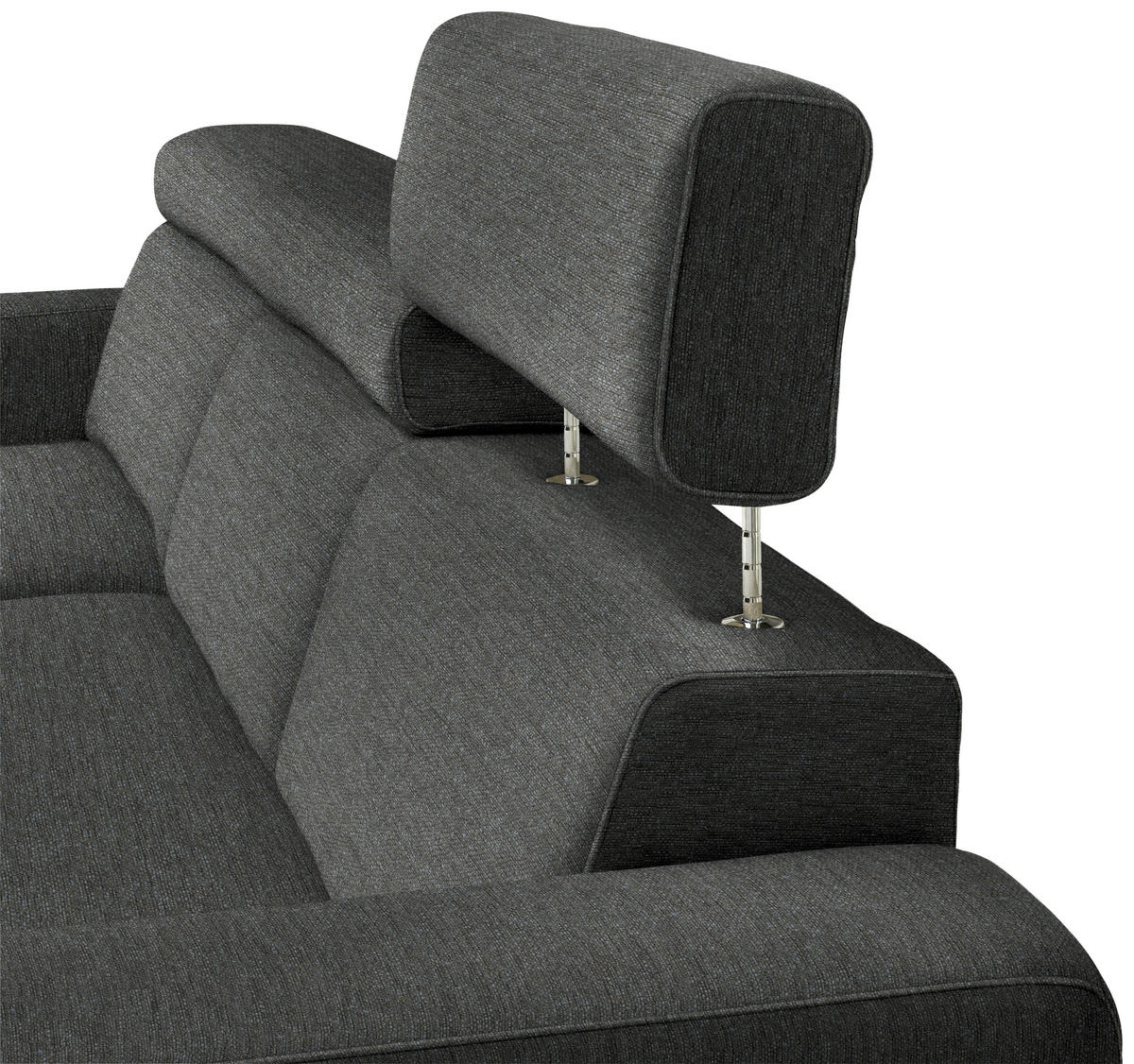 ECKSOFA  in Chenille Schwarzbraun  206/316 cm  - Schwarzbraun/Eichefarben, Design, Textil (206/316cm) - Sedda