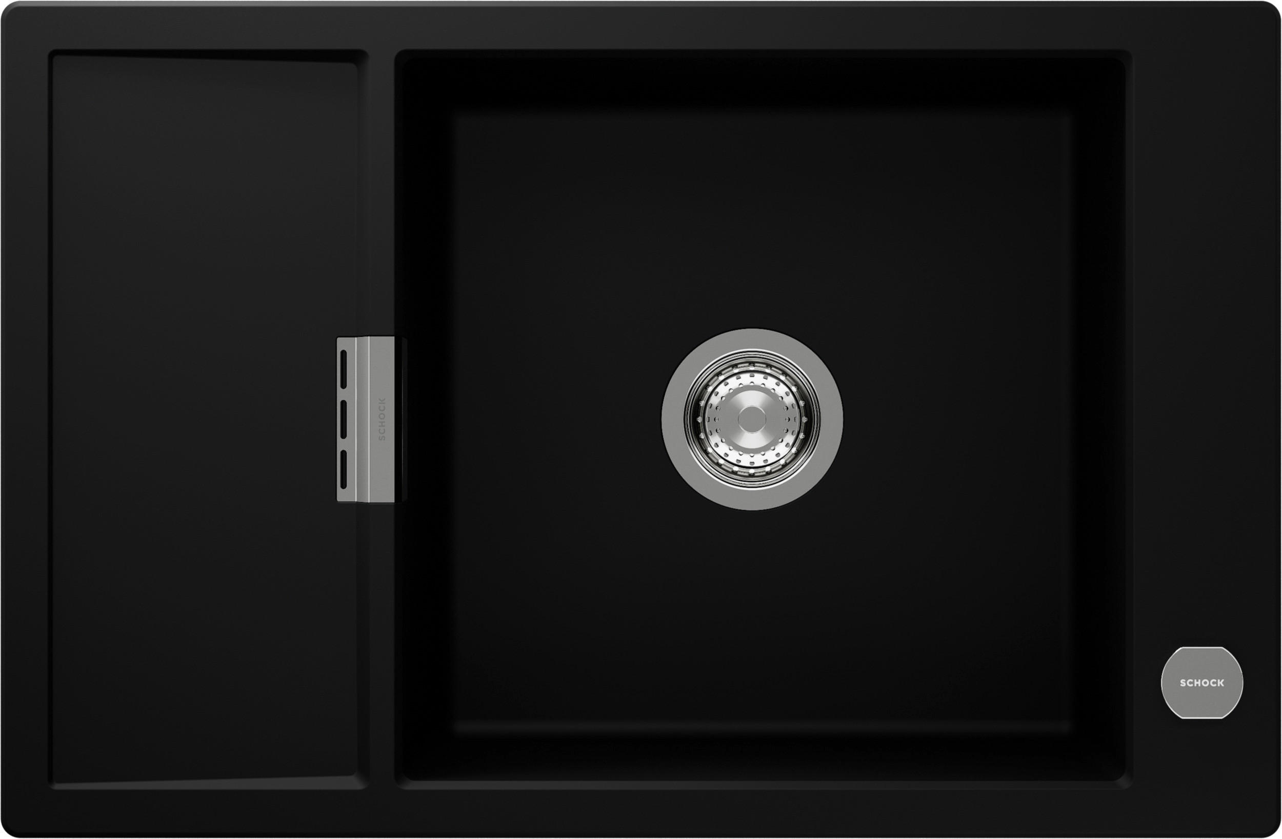 SPÜLE MOND100XSANGT  - Schwarz, Basics, Stein (78/30,5/51cm) - Schock