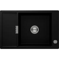 SPÜLE MOND100XSANGT  - Schwarz, Basics, Stein (78/30,5/51cm) - Schock