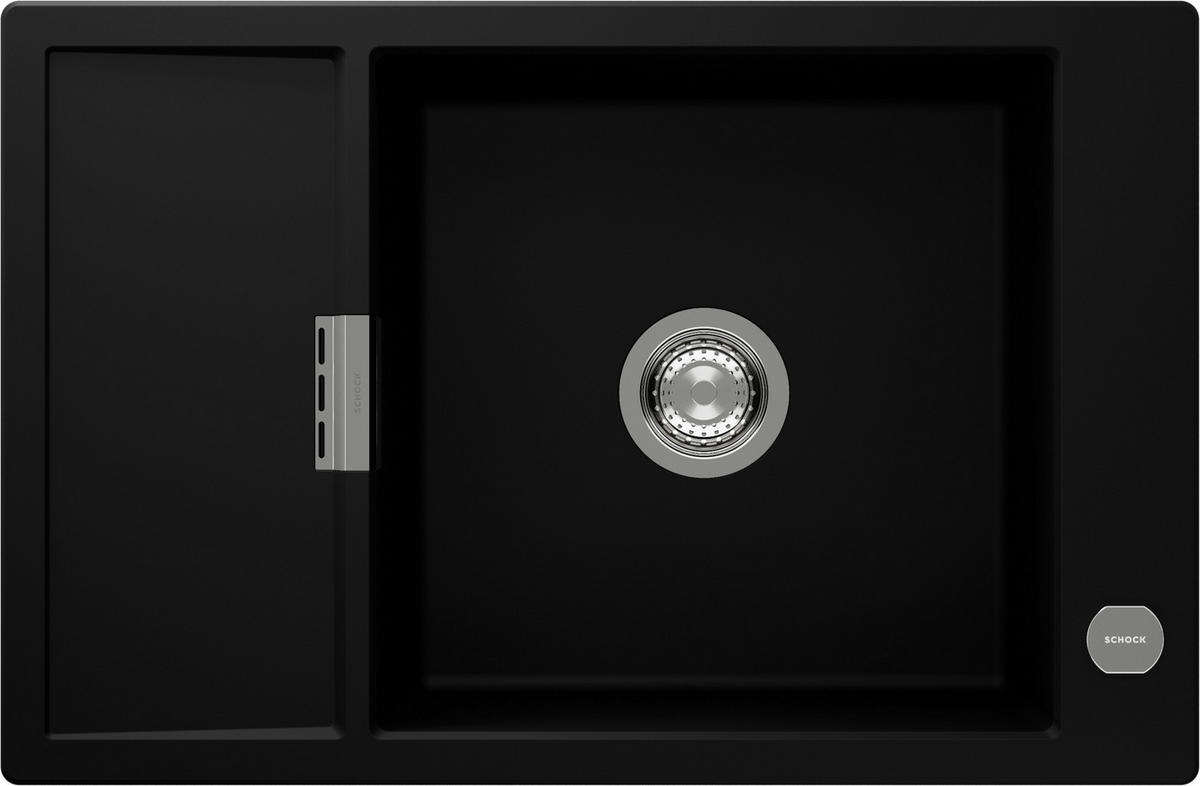 SPÜLE MOND100XSANGT  - Schwarz, Basics, Stein (78/30,5/51cm) - Schock