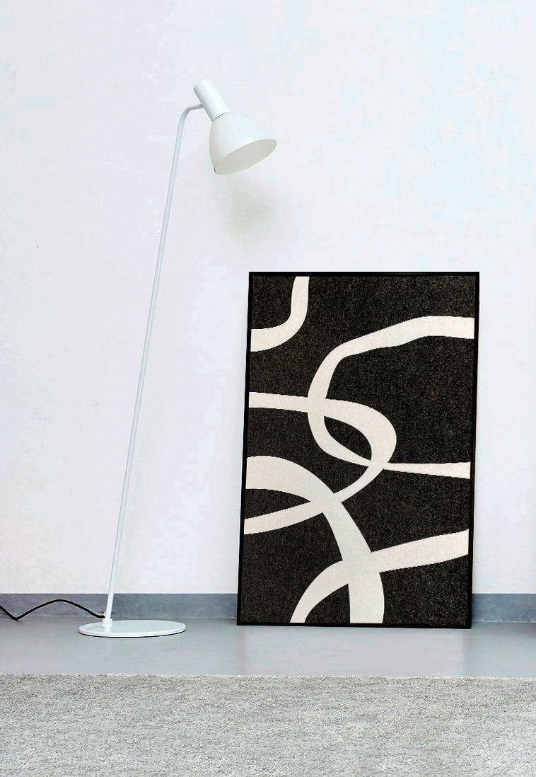 BILD 80/120/10 cm  - Anthrazit/Schwarz, Basics, Holz/Kunststoff (80/120/10cm)
