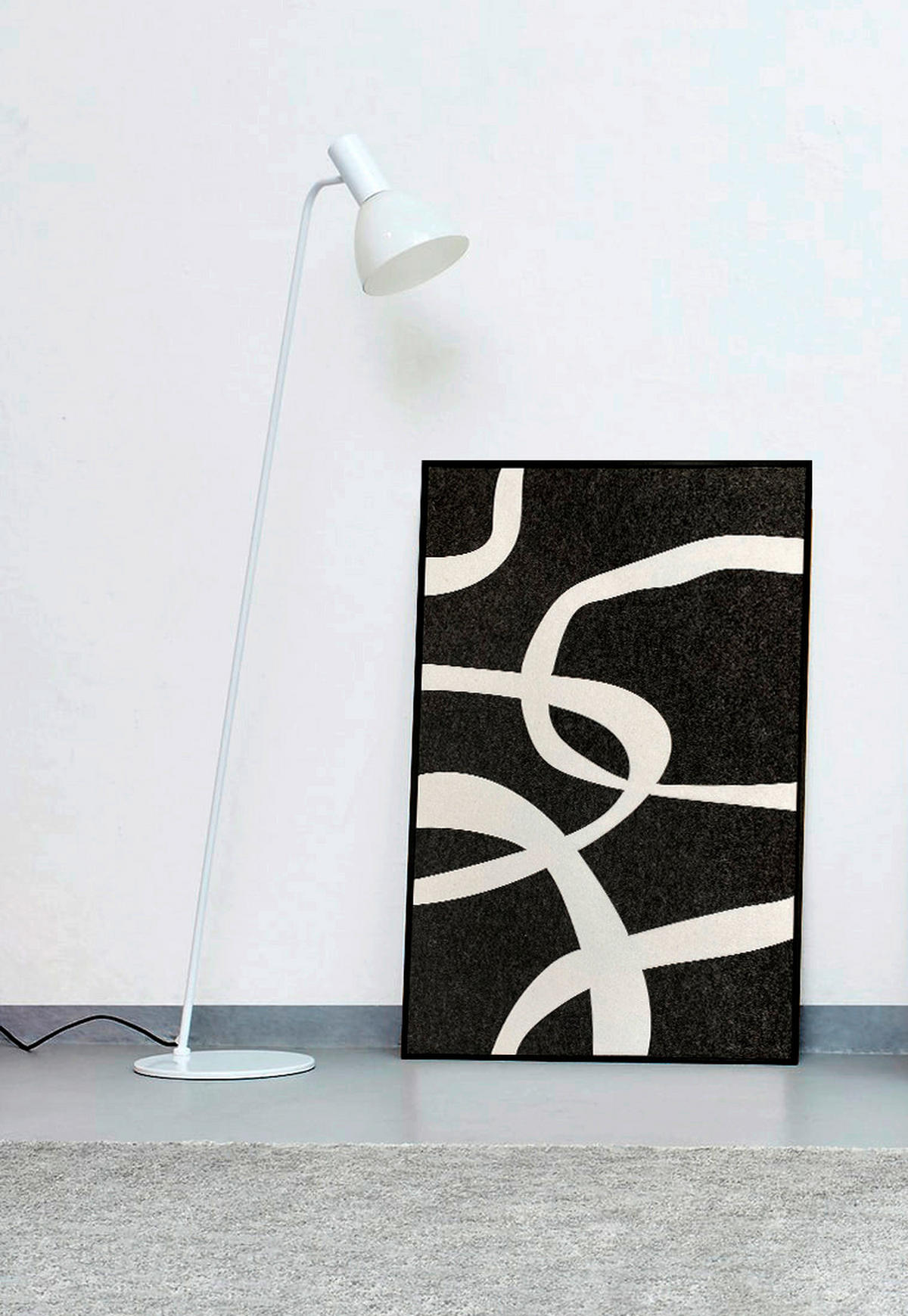 BILD 80/120/10 cm  - Weiss/Anthrazit, Basics, Holz/Kunststoff (80/120/10cm)