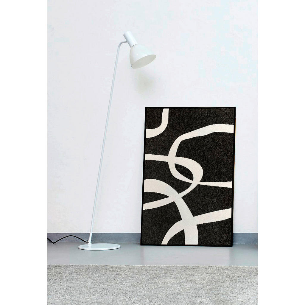Thumbnail - Xxxl Bild Feltro Acustico, Anthrazit, Weiß, Kunststoff, Textil, 80x120x10 cm, einfache und schnelle Anbringung, Bilder u...