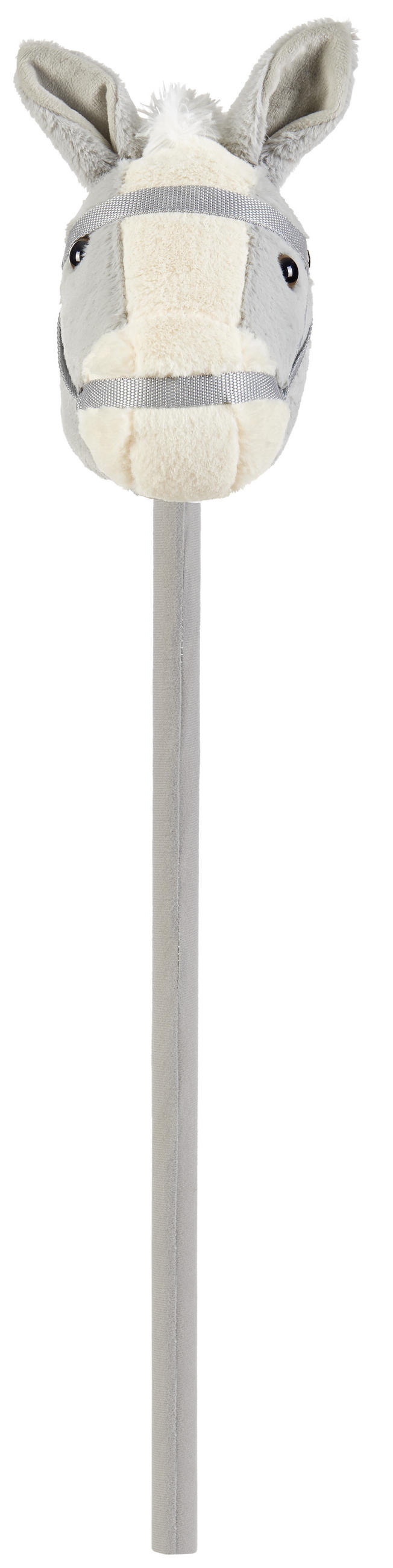 KONJIĆ NA ŠTAPU   - siva, Basics, tekstil/plastika (80cm) - My Baby Lou