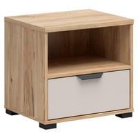 NACHTTISCH 50/47,5/40 cm  Eichefarben, Kaschmir  - Kaschmir/Eichefarben, Basics, Holzwerkstoff/Kunststoff (50/47,5/40cm) - Milino