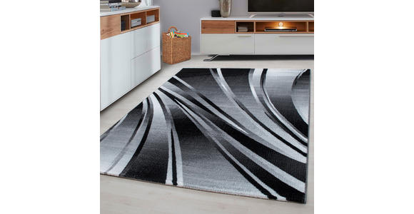 FLACHWEBETEPPICH 140/200 cm Parma Schwarz - Schwarz, Design, Textil (140/200cm) - Novel