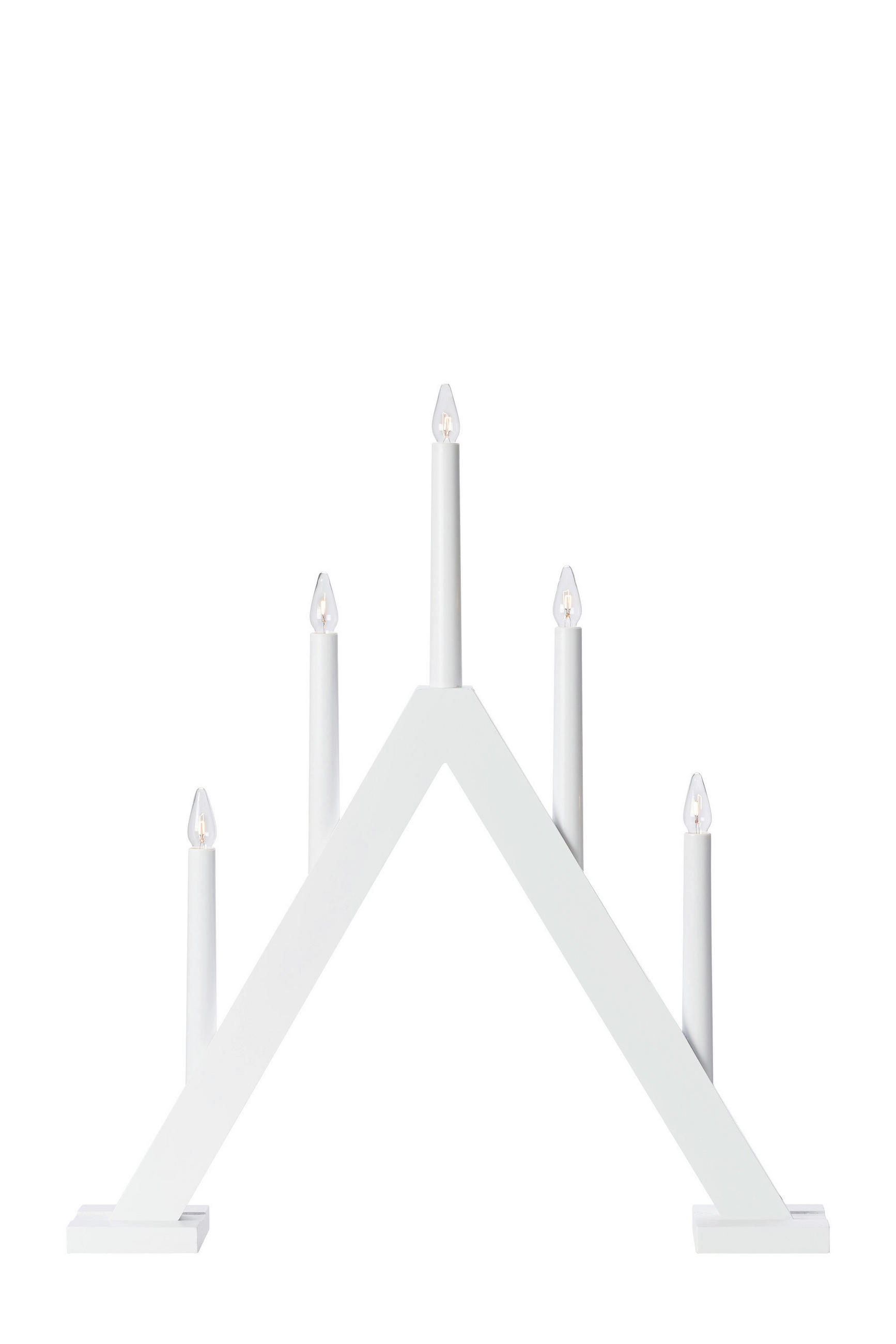WEIHNACHTSPYRAMIDE Ariele  - Weiß, Basics, Holz (8/8/46cm) - Markslöjd