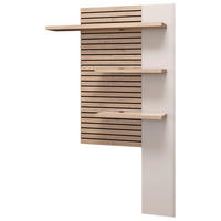 WANDPANEEL 96/165/28 cm  - Kaschmir/Schwarz, Design, Holzwerkstoff (96/165/28cm) - Stylife