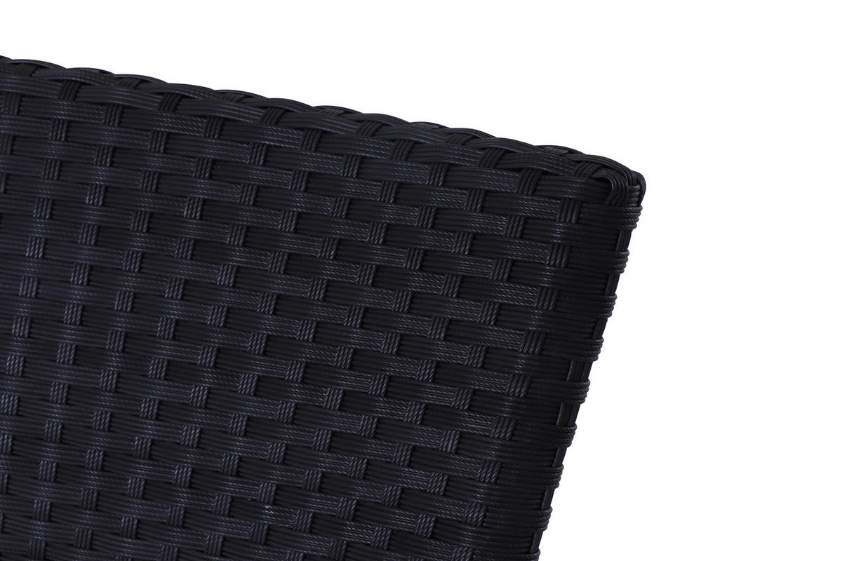 STAPELSESSEL - Schwarz, MODERN, Kunststoff/Metall (56/83/60cm) - Siena Garden