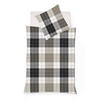 BETTWÄSCHE Rio Seersucker 155/200 cm  - Braun/Grau, Basics, Textil (155/200cm) - Fleuresse