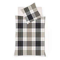 BETTWÄSCHE Rio Seersucker 155/200 cm  - Braun/Grau, Basics, Textil (155/200cm) - Fleuresse