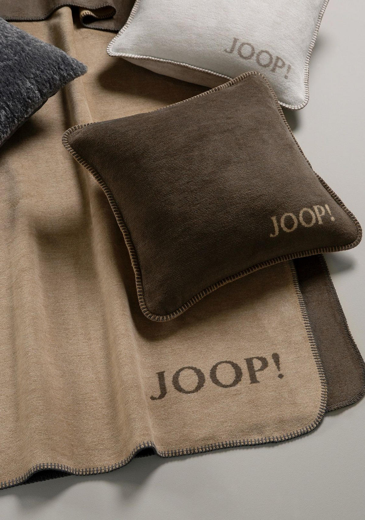 ODEJA  MELANGE DOUBLEFACE  150/200 cm       rjava, svetlo rjava  - svetlo rjava/rjava, Basics, tekstil (150/200cm) - Joop!