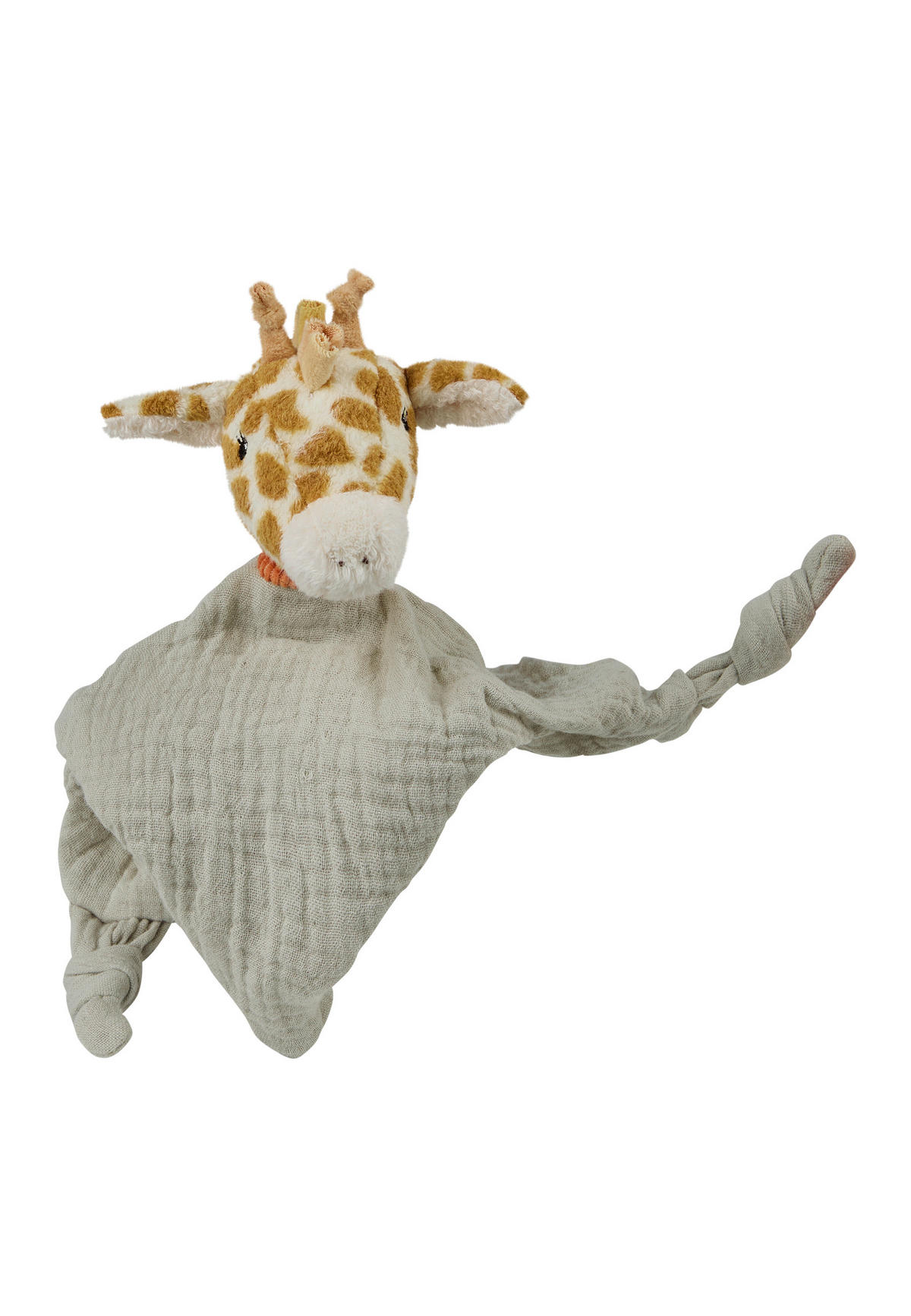 SCHMUSETUCH Giraffe Kaya  - Salbeigrün, Basics, Textil (26/5/7cm) - Sterntaler
