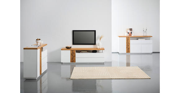 SIDEBOARD in 170/89/40 cm - Eichefarben/Weiß, Design, Holz/Holzwerkstoff (170/89/40cm) - Xora