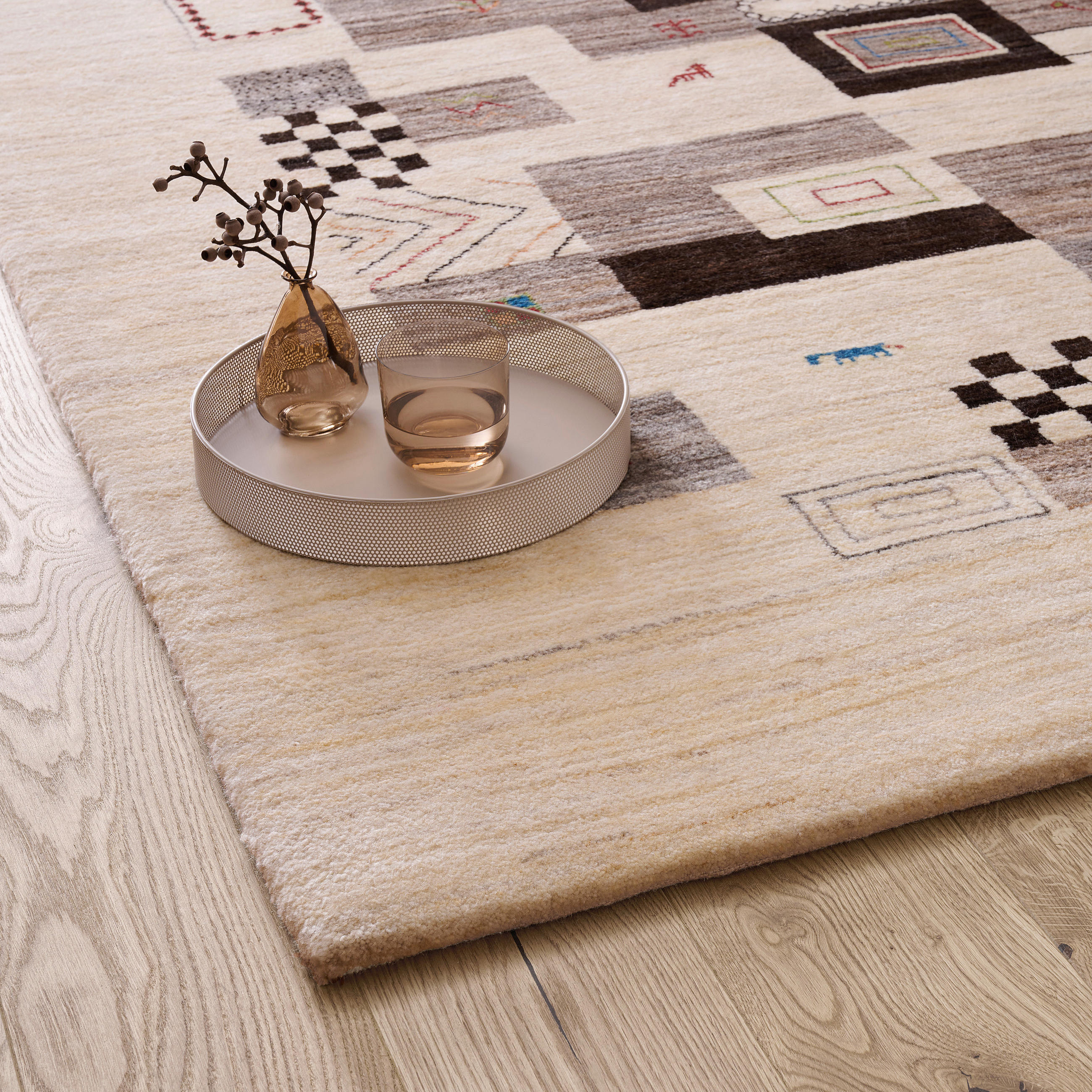 ORIENTTEPPICH 150/150 cm Charlys Tante Beige  - Beige, LIFESTYLE, Textil (150/150cm)