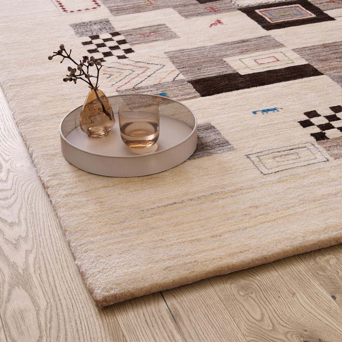 ORIENTTEPPICH 150/150 cm Charlys Tante Beige  - Beige, LIFESTYLE, Textil (150/150cm)