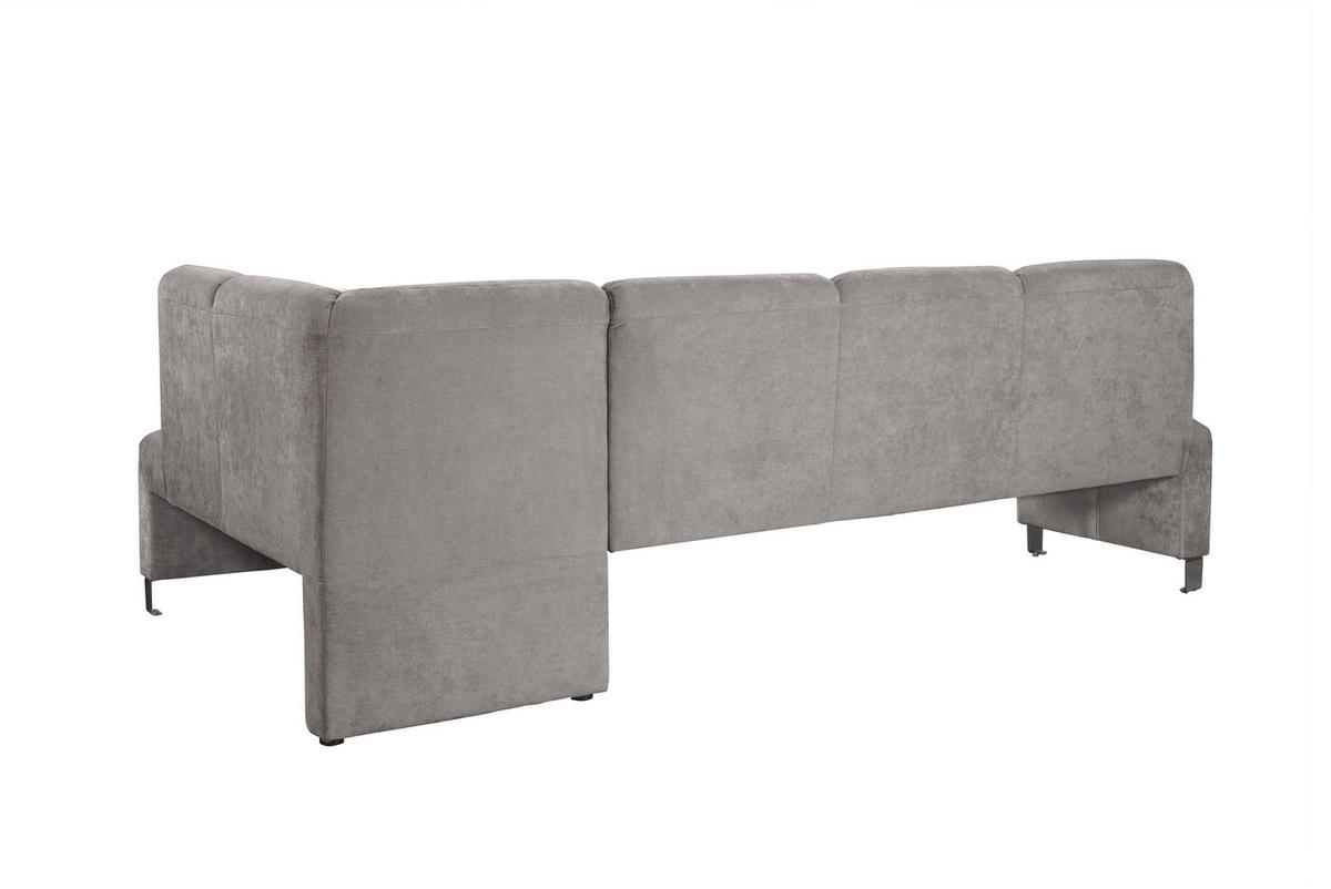 KLUPA KUTNA  svijetlo smeđa, cappuccino  drvo, tekstil, drvni materijal      - srebrne boje/svijetlo smeđa, Moderno, drvni materijal/drvo (243/158cm) - Livetastic