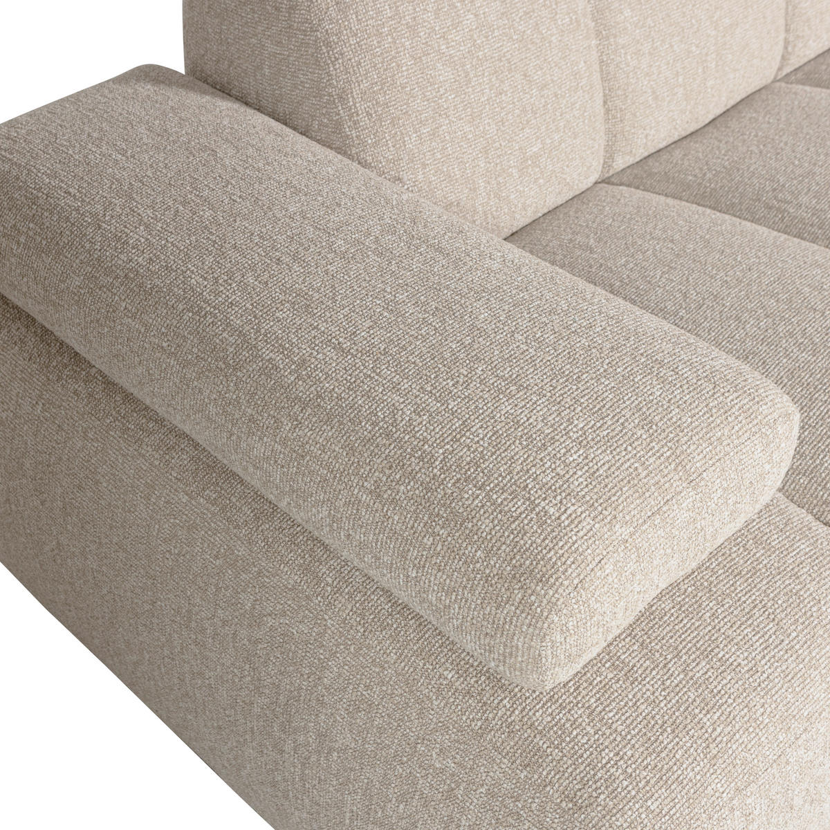 SOFAELEMENT Mojo in Bouclé Beige  - Beige, MODERN, Kunststoff/Textil (164/74/97cm) - Livetastic