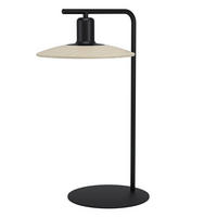 TISCHLEUCHTE - Schwarz/Naturfarben, Design, Holz/Metall (25,5/25/50cm) - Eglo