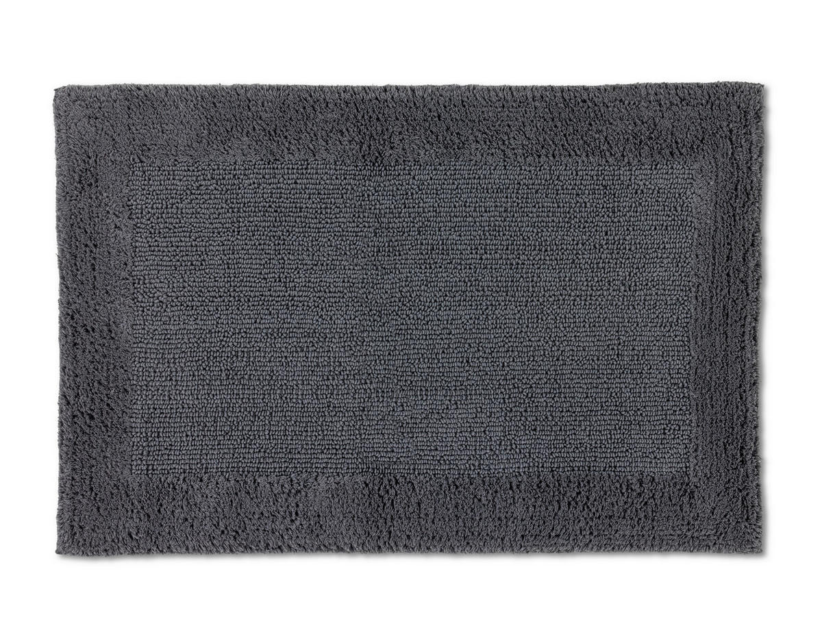 BADTEPPICH Bahamas Anthrazit 67/110 cm  - Anthrazit, Basics, Textil (67/110cm) - Schöner Wohnen
