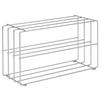 SCHUHREGAL Silberfarben, Chromfarben  - Chromfarben/Silberfarben, Basics, Metall (73/40/28,5cm) - Livetastic