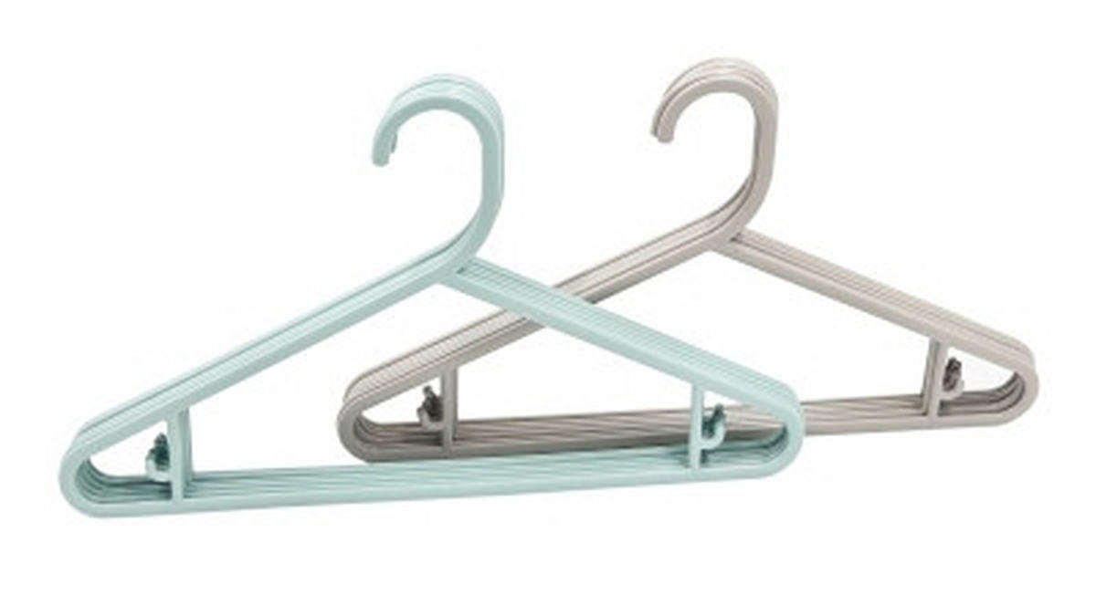 SET VEŠALICA ZA DEČJU ODEĆU - pastelno zelena/bež, Osnovno, plastika - My Baby Lou