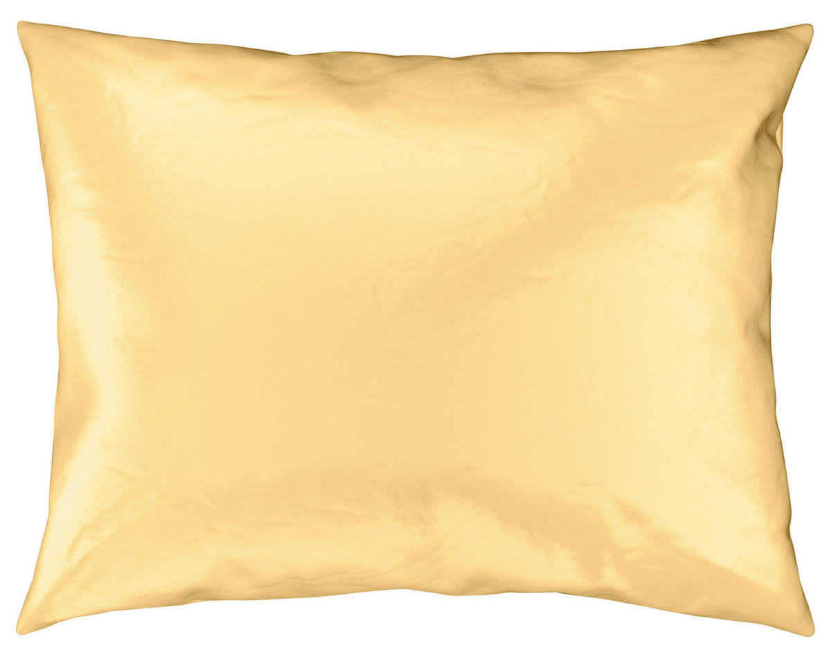 BETTWÄSCHE 2-teilig TANJA Satin 200/200 cm  - Gelb, Basics, Textil (200/200cm) - Novel