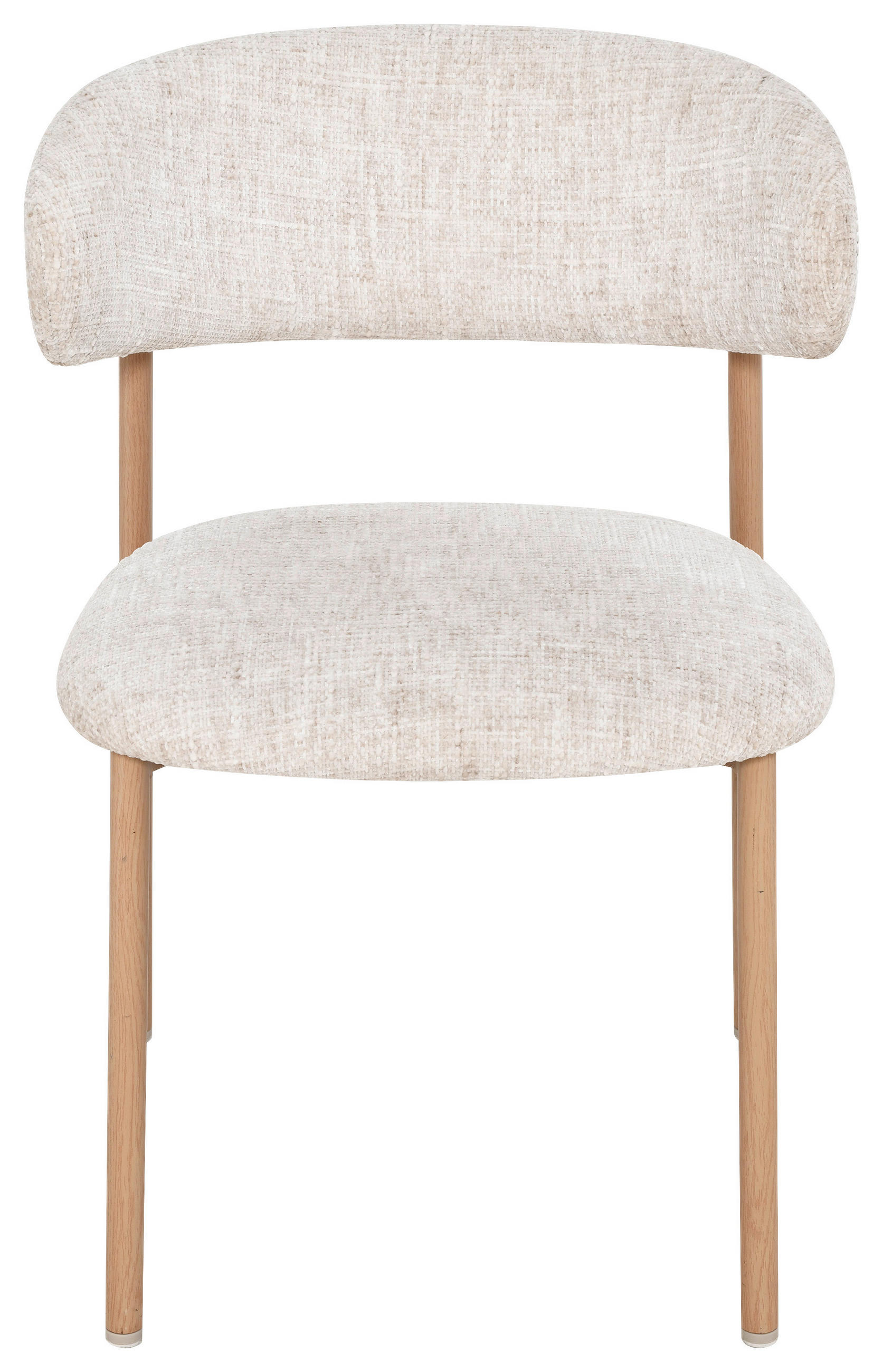 STUHL  in Eisen Leinenoptik Holz, Metall, Textil  - Eichefarben/Beige, Basics, Holz/Textil (55/80/57cm) - Livetastic