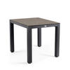 LOUNGETISCH  - Dunkelgrau/Anthrazit, Basics, Kunststoff/Metall (80/80/77,3cm) - Tierra Outdoor