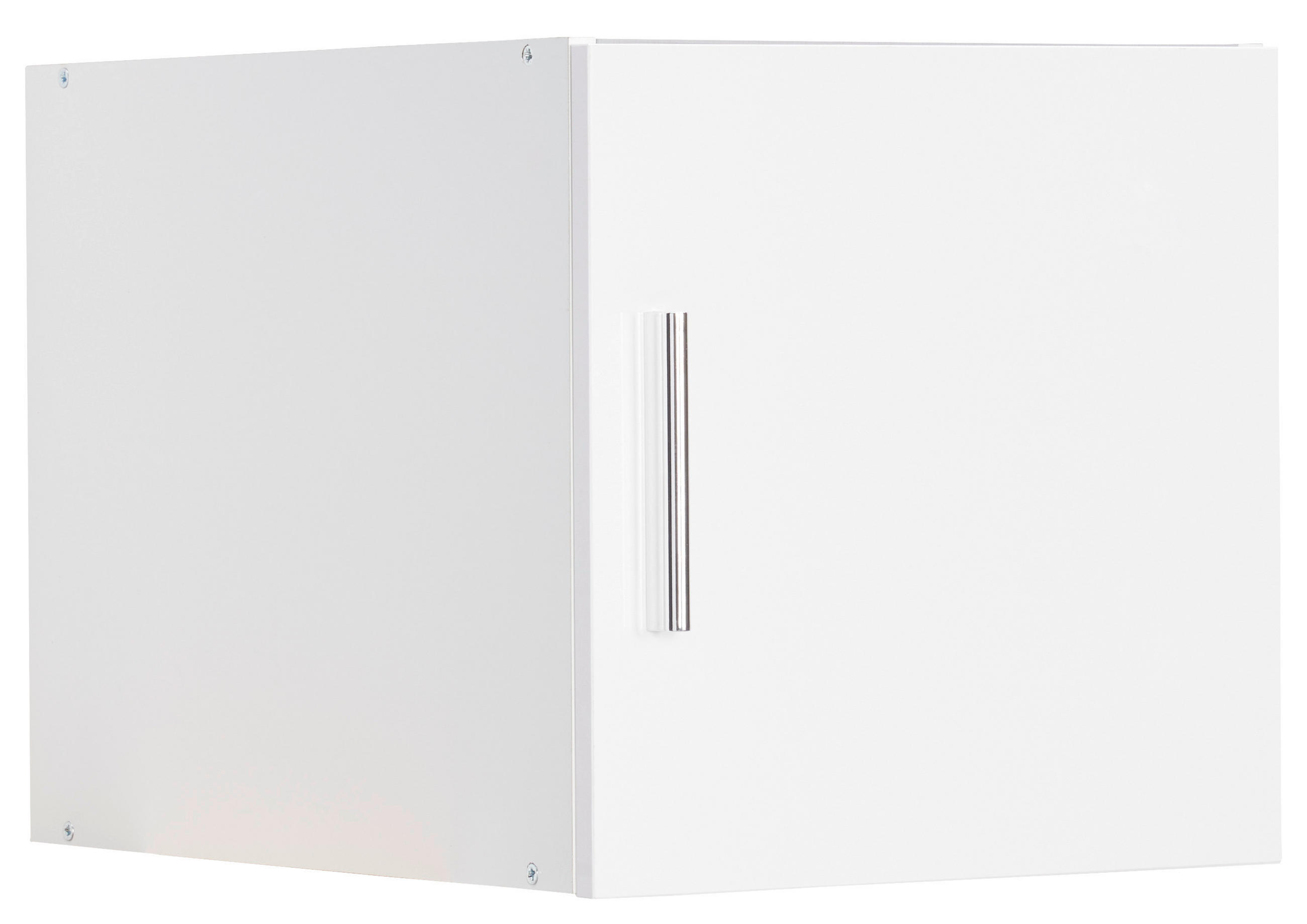 AUFSATZSCHRANK 40/40/40 cm  - Chromfarben/Weiß, Design, Holzwerkstoff/Kunststoff (40/40/40cm) - Xora