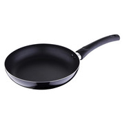 BRATPFANNE 24 cm - Schwarz, Basics, Metall (24cm)