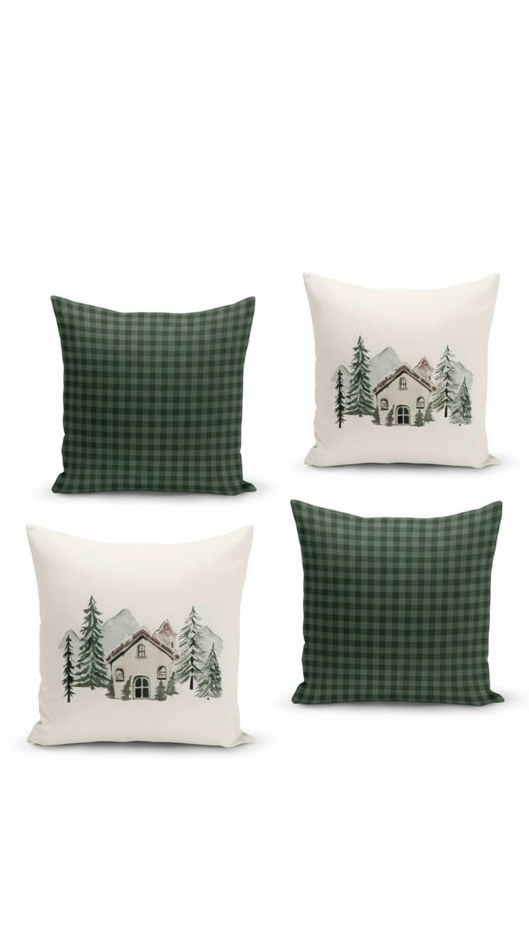 KISSENBEZUG-SET 43/43 cm  - Multicolor, Basics, Textil (43/43cm) - X-Mas
