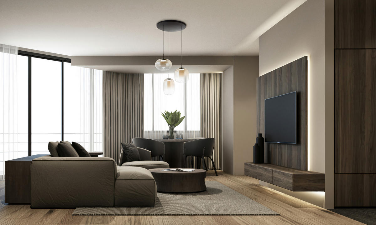 LED-HÄNGELEUCHTE Brio 50/200 cm  - Cognac, Design, Glas/Metall (50/200cm)