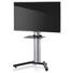 TV-RACK Schwarz, Silberfarben - Silberfarben/Schwarz, KONVENTIONELL, Glas/Metall (90/125/72cm) TV-RACK Schwarz, Silberfarben - Silberfarben/Schwarz, KONVENTIONELL, Glas/Metall (90/125/72cm)