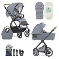 KINDERWAGENSET  FX4 Swing Set  Asphalt Grau  - Schwarz/Grau, Basics, Textil (100/55/130cm) - Gesslein