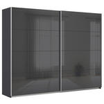 SCHWEBETÜRENSCHRANK  in Grau  - Alufarben/Grau, KONVENTIONELL, Glas/Holzwerkstoff (271/210/62cm) - Xora