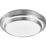 LED-DECKENLEUCHTE - Alufarben/Weiß, Basics, Kunststoff/Metall (29/29/9cm) - Novel