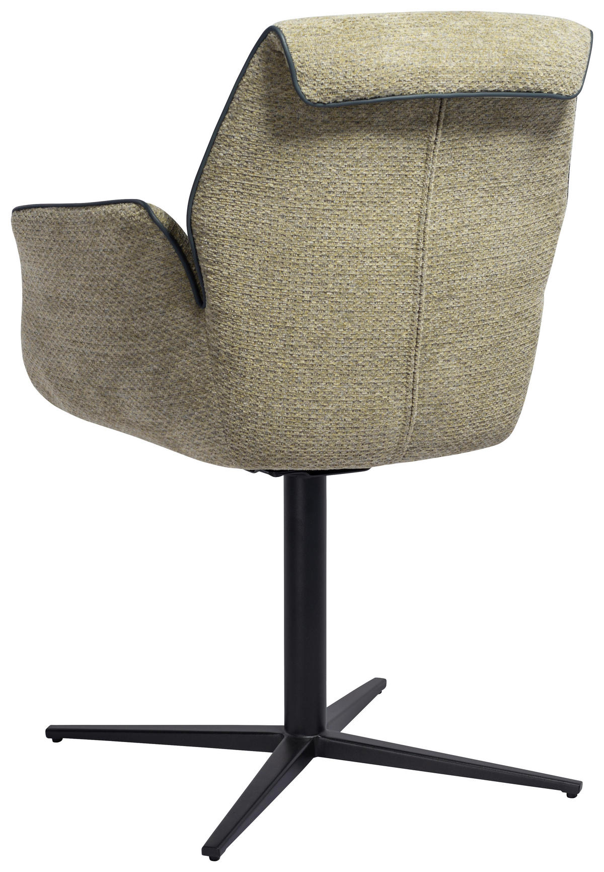NASLANJAČ, kovina, tekstil zelena  - črna/zelena, Design, kovina/tekstil (61/88/62cm) - Novel